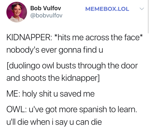 .. To think Duolingo is too repetitive