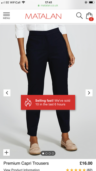I need a stretch cotton navy pair of ankle trousers - smart ish