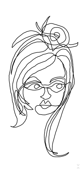 to ask you on DD's behalf to draw yourself in one continuous line?