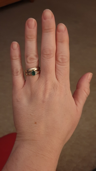 To want a small engagement ring?