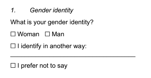 The questions and answers from Penny Mordaunt on sex & gender identity