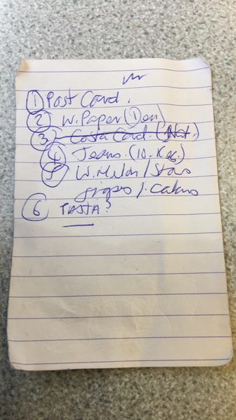 Shopping list!