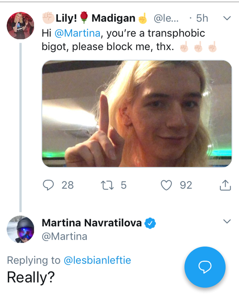 Martina speaks out!