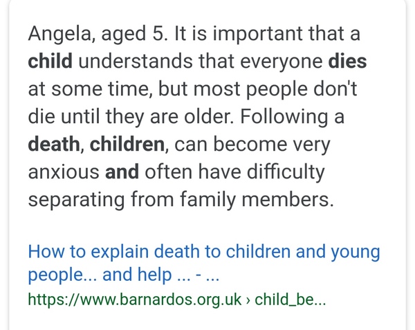 *Trigger warning* How to explain to children that a baby has died