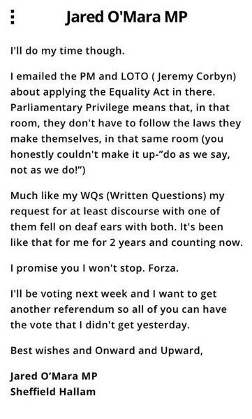 Westminstenders: Arse about Face