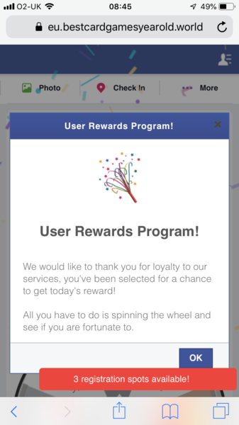 Ad taking over Browser
