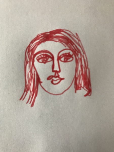 to ask you on DD's behalf to draw yourself in one continuous line?