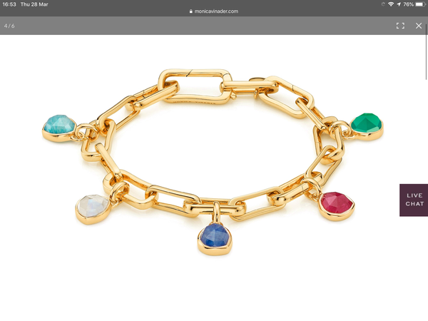Seen any gold charm bracelets similar to this?