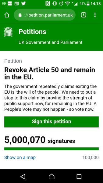 Revoke Article 50 petition 2
