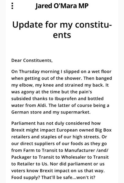 Westminstenders: Arse about Face