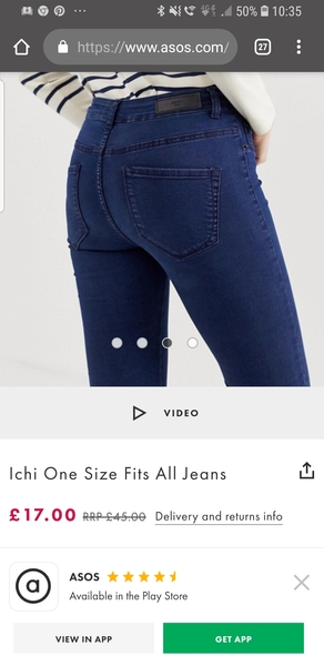 Stretchy Vanity Sized Jeans