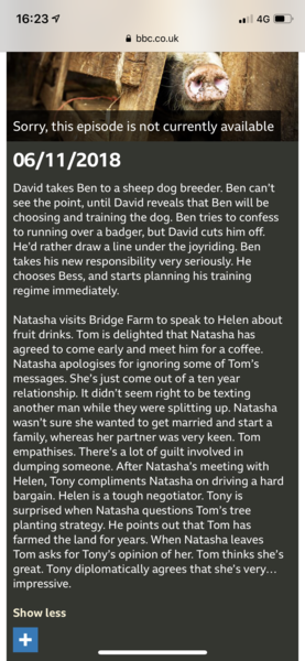 The Archers - Freddie is getting OUT: will Russ hop it? Helen is falling DOWN: is Lee still in the frame? Tom is heading UP: will Natasha be the boost his sausage needs? (Thread no. 101