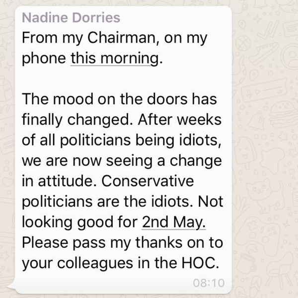 Westminstenders: Screaming at the TV.