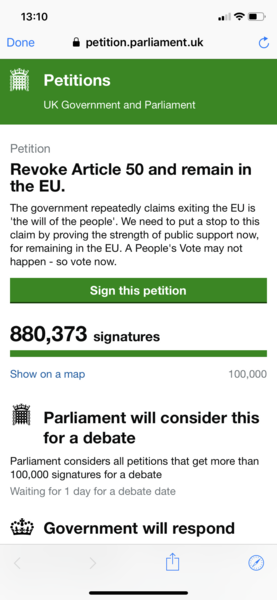 Brexit petition