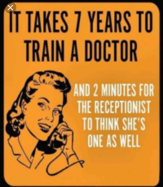 "What your GP receptionist REALLY thinks about you" article on DM