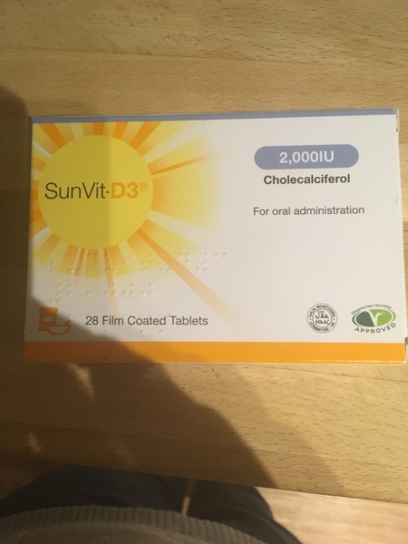 To ask what vitamins you take?