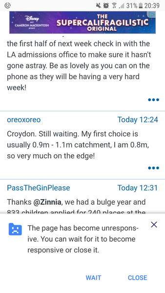Adverts stalling browser
