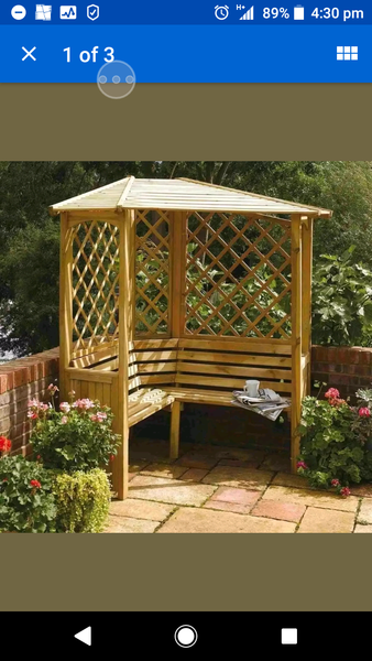 To think painted woodwork in the garden looks nicer?