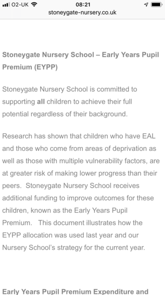 Strange situation Pupil Premium Funding