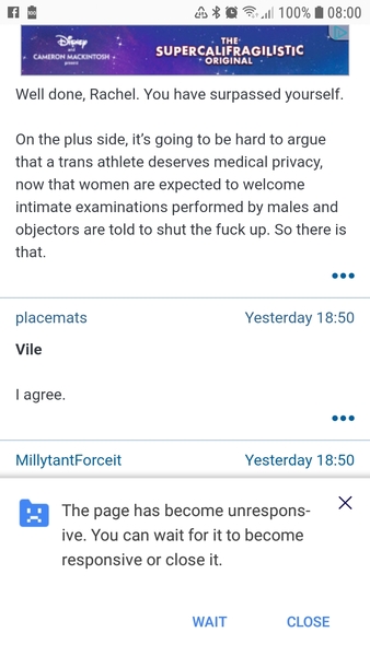 Adverts stalling browser