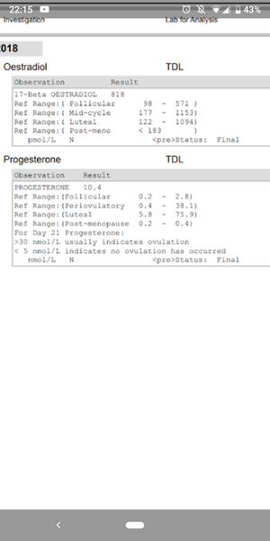 Result reading