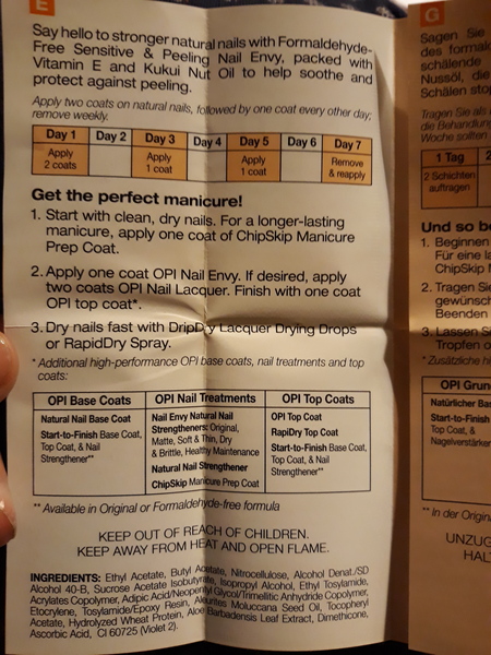 OPI Nail Envy - help!