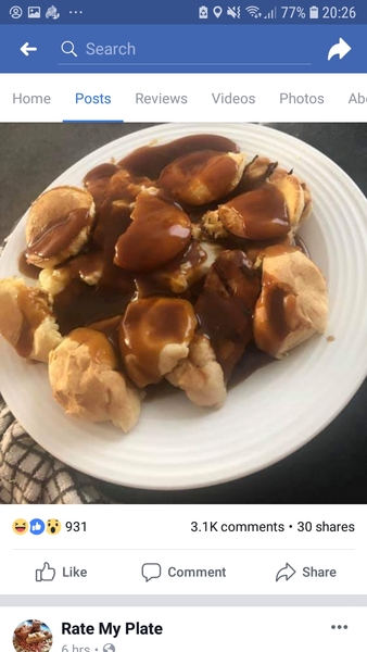 To think "rate my plate" is a piss take?