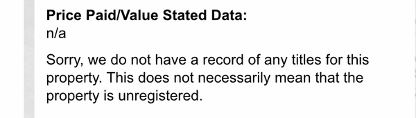 Urgent question regarding the Land Registry.
