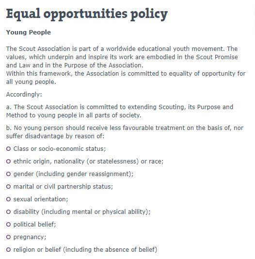 Organisations citing Gender not Sex
