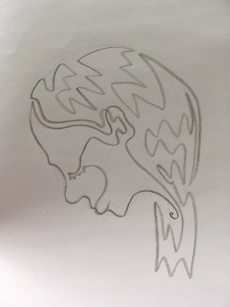 to ask you on DD's behalf to draw yourself in one continuous line?