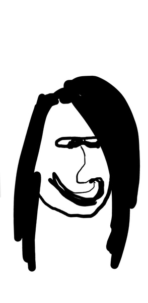 to ask you on DD's behalf to draw yourself in one continuous line?