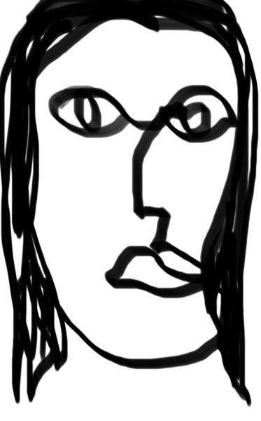 to ask you on DD's behalf to draw yourself in one continuous line?