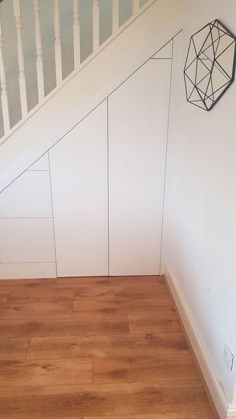 Clever closet UK or similar? Understairs drawers.