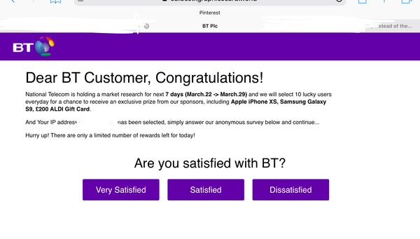 Keep getting directed to dodgy sites