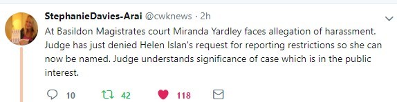 Miranda in court