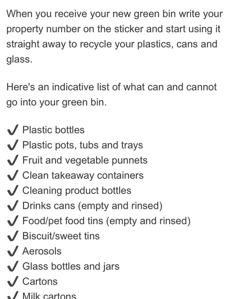 To think Everyone knows what a Green Wheely Bin is for,  even builders from a different town?!