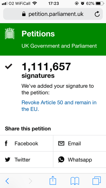 Brexit petition