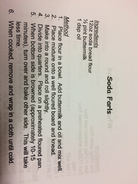 Can anyone give me a recipe for proper NI soda farls?
