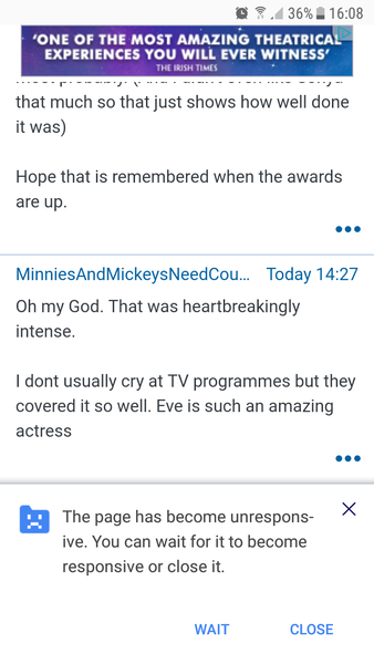 Adverts stalling browser
