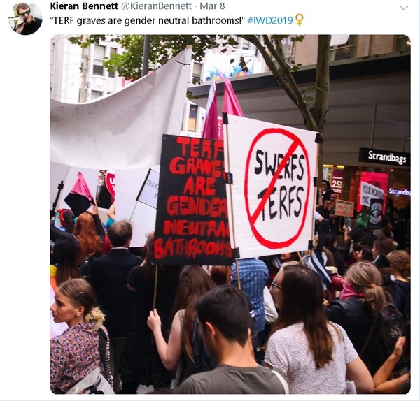 Complaining about an "anti-TERF" workshop at YIWW - help please!