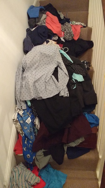 I'm Marie Kondoing my clothes!