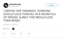 Complaining about an "anti-TERF" workshop at YIWW - help please!