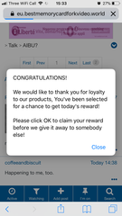 Anyone else getting this spam on Mumsnet?