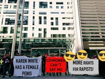 Trans activists occupying MoJ