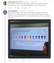 Josie Long refers to women as 'terfs'