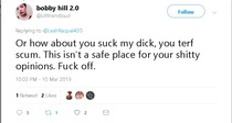 Complaining about an "anti-TERF" workshop at YIWW - help please!