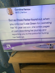 Susie Green on Victoria Derbyshire today (20.3) after 10am