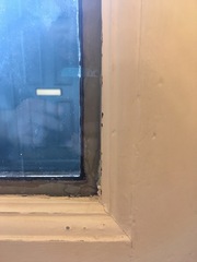 How to hide overhang through window