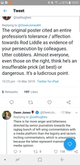 What happened between Owen Jones and Sali Hughes over the weekend?