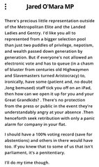 Westminstenders: Arse about Face